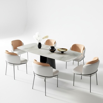 Dining room marble tables dining set set chair group new table design chairs 7 pieces
