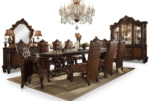 Dining Room Set Display Cabinet Table 8x Chair Commode Mirror Baroque New 12 pcs.