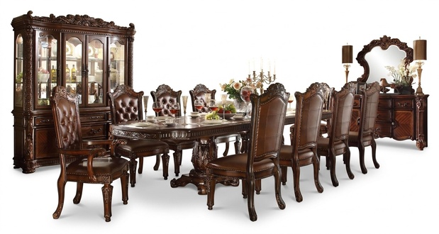 Dining Room Set Display Cabinet Table 10x Chair Commode Mirror Baroque New 13pcs.