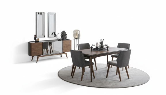 Dining room set seating group dining room dining table chairs sideboard mirror