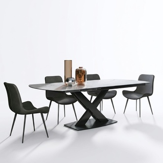 Dining room set table 4x chairs seating group dining room set table set