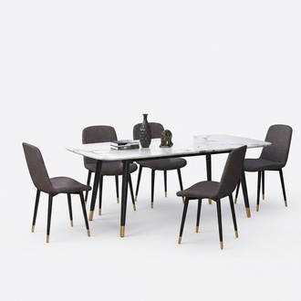 Dining Room Set Table 5x Chairs Seating Group Dining Room Set Table New
