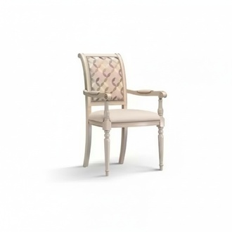 Dining Room Wooden Chairs Upholstered with Armrest Beige Chair Design Armchair