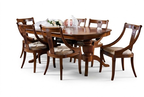 Dining Set Dining Table 4 x Chair Set Set Table Classic Dining Set 5pcs.