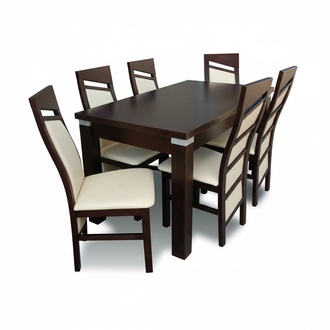 Dining set dining table 6 x chair set set suite table armchair dining group 7-piece.