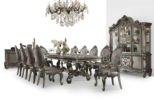 Dining Table 10 x Chairs Dining Set Wooden Table 11pcs Baroque Rococo