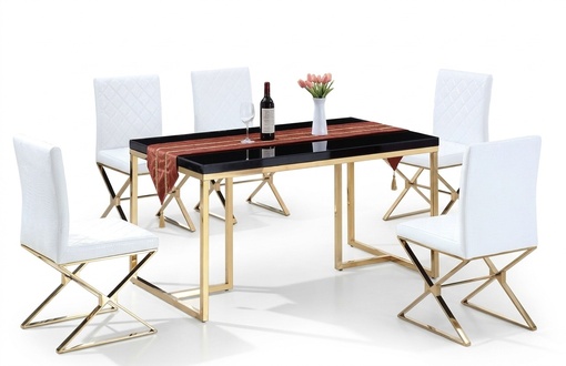 Dining table 4x chairs dining set complete set dining group table 5pcs