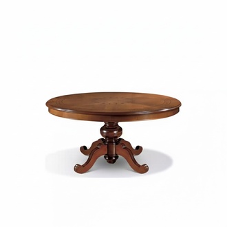 Dining Table Brown Round Classic Dining Room Luxury Wooden Tables Design New