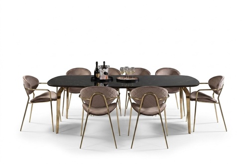 Dining table design furniture Italy luxury dining room table dining tables marble stainless steel