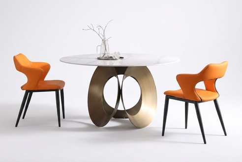 Dining Table Dining Room Modern Stainless Steel Living Room Kitchen Tables Design Table Metal