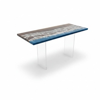 Dining table epoxy furniture designer table epoxy resin tables 121x51cm