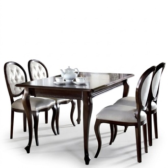 Dining table furniture Dining room tables 130x100 Brown table wooden table wood