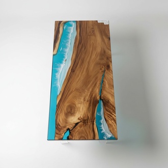 Dining Table River Table Real Wood River Table Solid Epoxy Tables 191 * 81cm