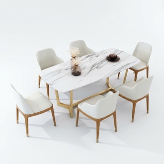 Dining Table Set Chair Set 6 Chairs Table Dining Tables Dining Set Metal