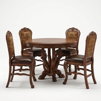 Dining Table Set Chair Set 4 Chairs Table Dining Tables Dining Room Set Round