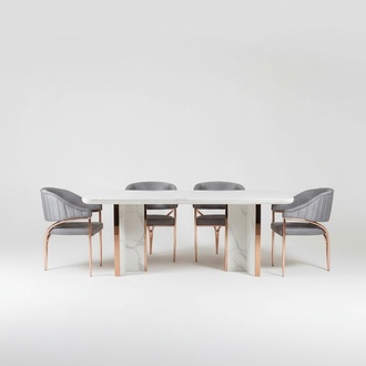 Dining table set group dining room table chair set 4x chair 5 pieces new