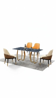 Dining table table group dining room living room set wood design tables 180x90cm !