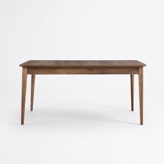 Dining room table Dining table table wood brown Extendable 160 cm Dining room