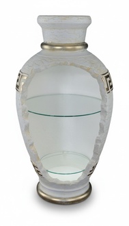 Display Case Bar Shelf Glass Floor Bevel Cabinet Showcases Statue Bathroom Living Room Figurines