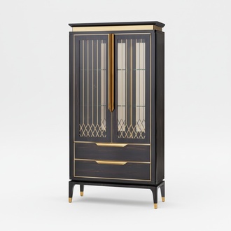 Vitrine Glass Bar Cabinet House Cupboards Wall Shelf Wood Display Cabinet Furniture Living Room