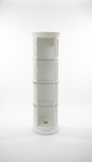 Display Case Bar Corner Shelf Glass Amphora Vase Bottom Bevel Column Cabinet Showcases Shelves