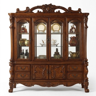 Display Cabinet Showcases Living Room Display Cabinets Design Baroque Rococo Wood New