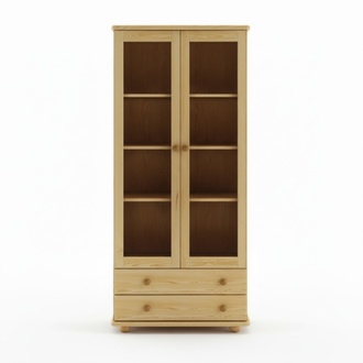 Display living room furniture sideboard solid wood vitrines glass cabinet real wood