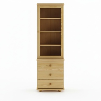 Showcase living room furniture wood display cabinets glass cupboard shelf sideboard new solid