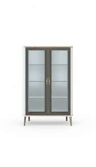 Showcase Shelf Glass Classic Glass Cabinets for Living Room Rectangular Lux New