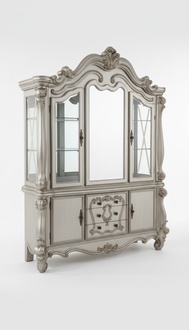 Baroque style made of real wooden massive showcase/cupboard with swing-doors & sliding drawers
