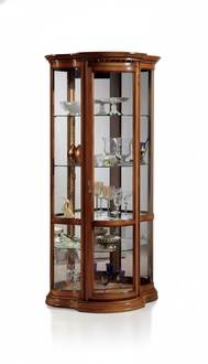 Showcases glass cabinet brown showcase living room furniture Italy