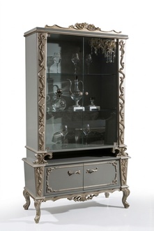 Glass Wood Cabinet Display Cabinet Living Room Furniture Sideboard