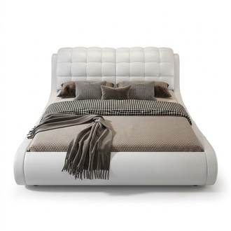 Double bed bed Marriage bed design upholstered bed design bed leather beds