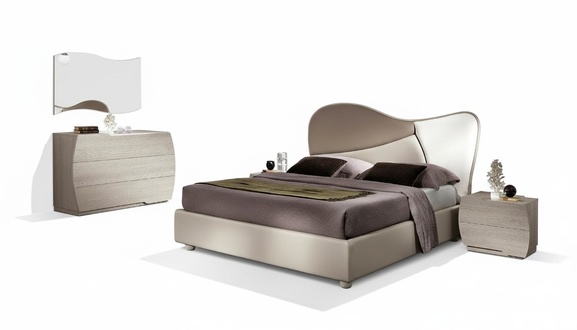 Double Bed Bed Furniture Bedsteads Wood Modern Italian Furniture New
