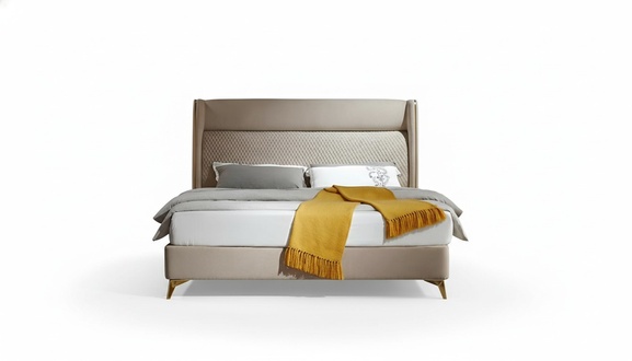 Double Bed Bedroom Beds Hotel Marriage Luxury Modern Bed New