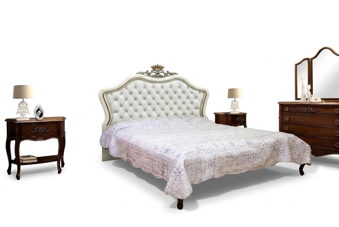 Double bed Beds Bedroom Furniture Solid wood Vaccari cav giovanni bed