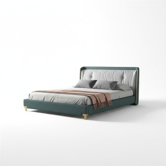Double Bed Beds Design Upholstery Bedroom 180x200cm Modern Wood Bed Marriage