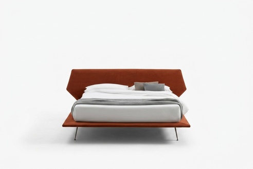 Double Bed Beds Design Upholstery Bedroom 200x200cm Modern Wood Bed Italy