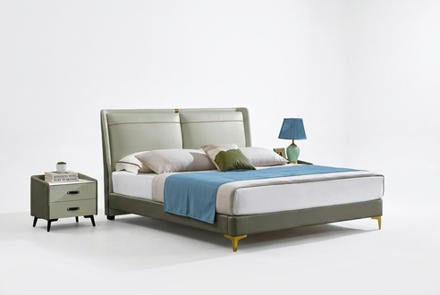 Double bed luxury furniture beds bedroom double bed beige hotel interior