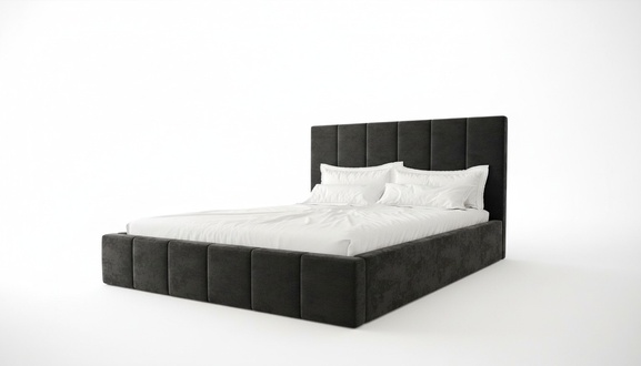 Double bed luxury velvet textile bed double bedroom design 160x200cm beds