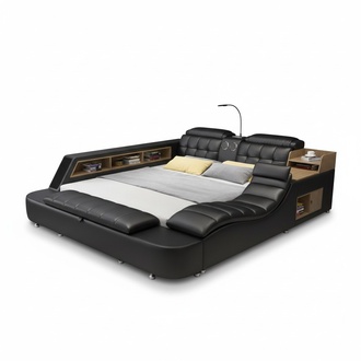 Double Bed Upholstered Bed Bedroom 180x200cm Multifunction Bed Beds Marriage Bed