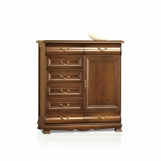 Drawers Solid Oak Chests of Drawers Sideboard Dresser Real Wood Cabinet