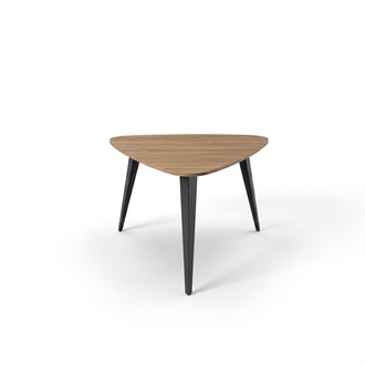Triangular coffee table study furniture coffee table wooden furniture brown new