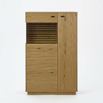 Chest of drawers high cabinet storage cabinet glass display