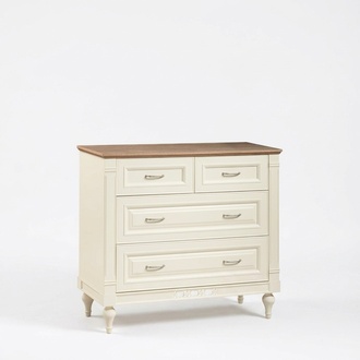 Classic style made of real wooden chest of 4 drawers - model FL-K4sz
