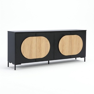 Dresser Gray Luxury Sideboard Cabinet Bedroom Dressers Cupboards Elegant