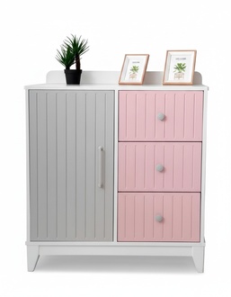 Chest of drawers in children\'s room Modern Elegant wooden chest of drawers Multicoloured furniture