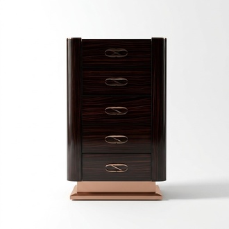 Chest of Drawers High Cupboard Side Low Board Chests of Drawers Designer Precious Wood Luxury Cupboards
