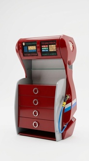 Chest of drawers gas station children\'s room chests of drawers furniture wood room