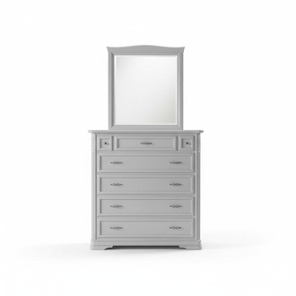 Chest of Drawers with Mirror Furniture Modern Chest of Drawers Wood Bedroom White New